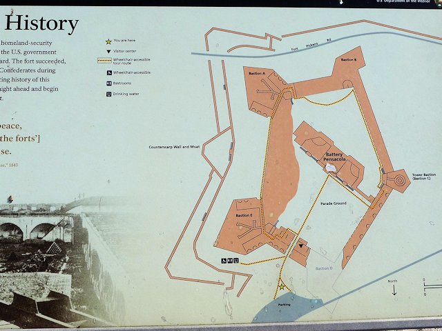 Fort Pickens Map